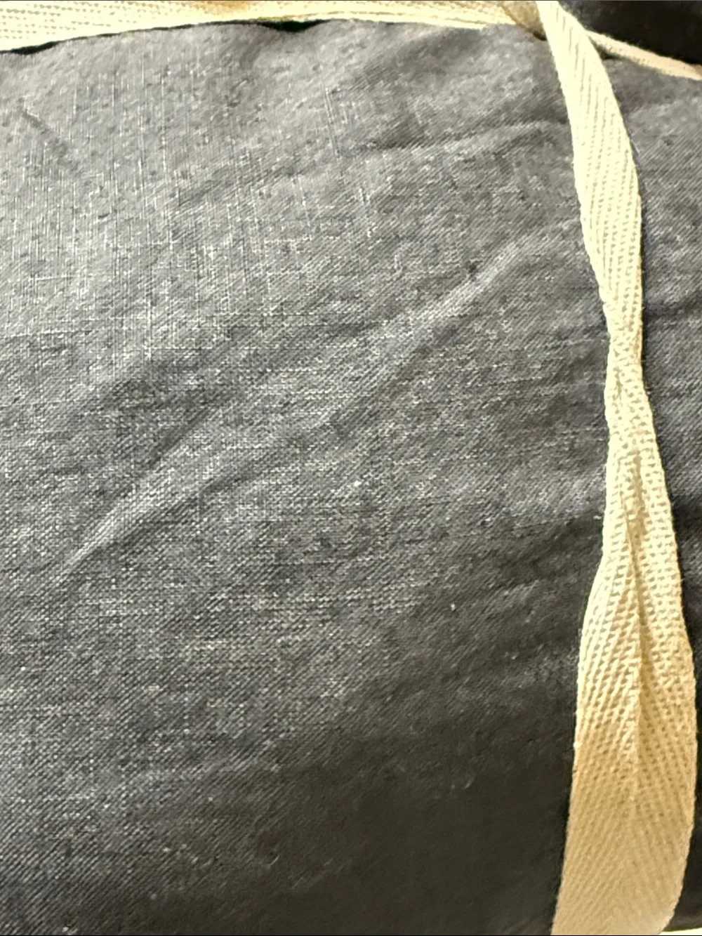Full European Linen Fitted Sheet Set in Nightfall - $114
